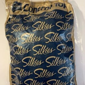 Silkies Pantyhose Controle Top Hose With Support Legs Blue Navy